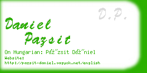 daniel pazsit business card